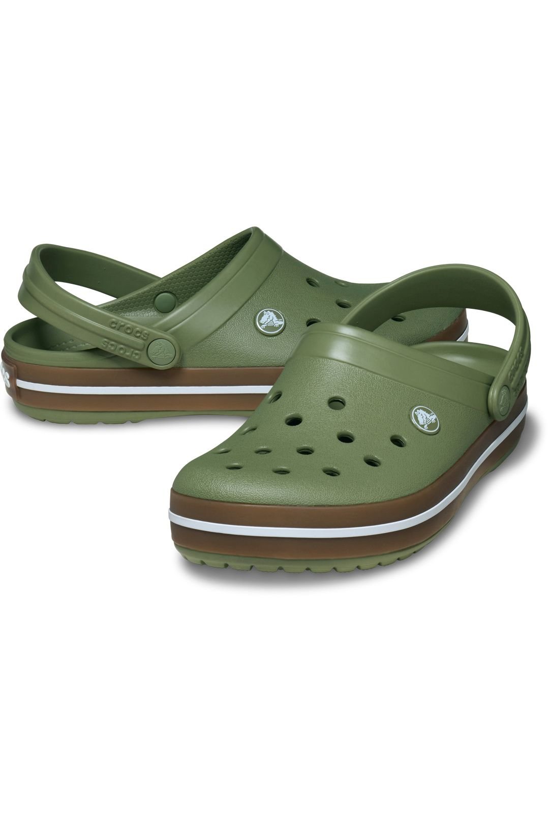 Crocs Crocs Women's Croc Band Gum Sole Cargo in Green - 4