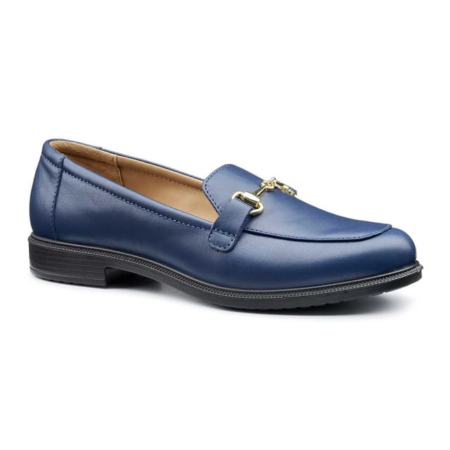Hotter Hotter Women's Wide Fit 'Clovelly' Loafers in Mid Navy - 2