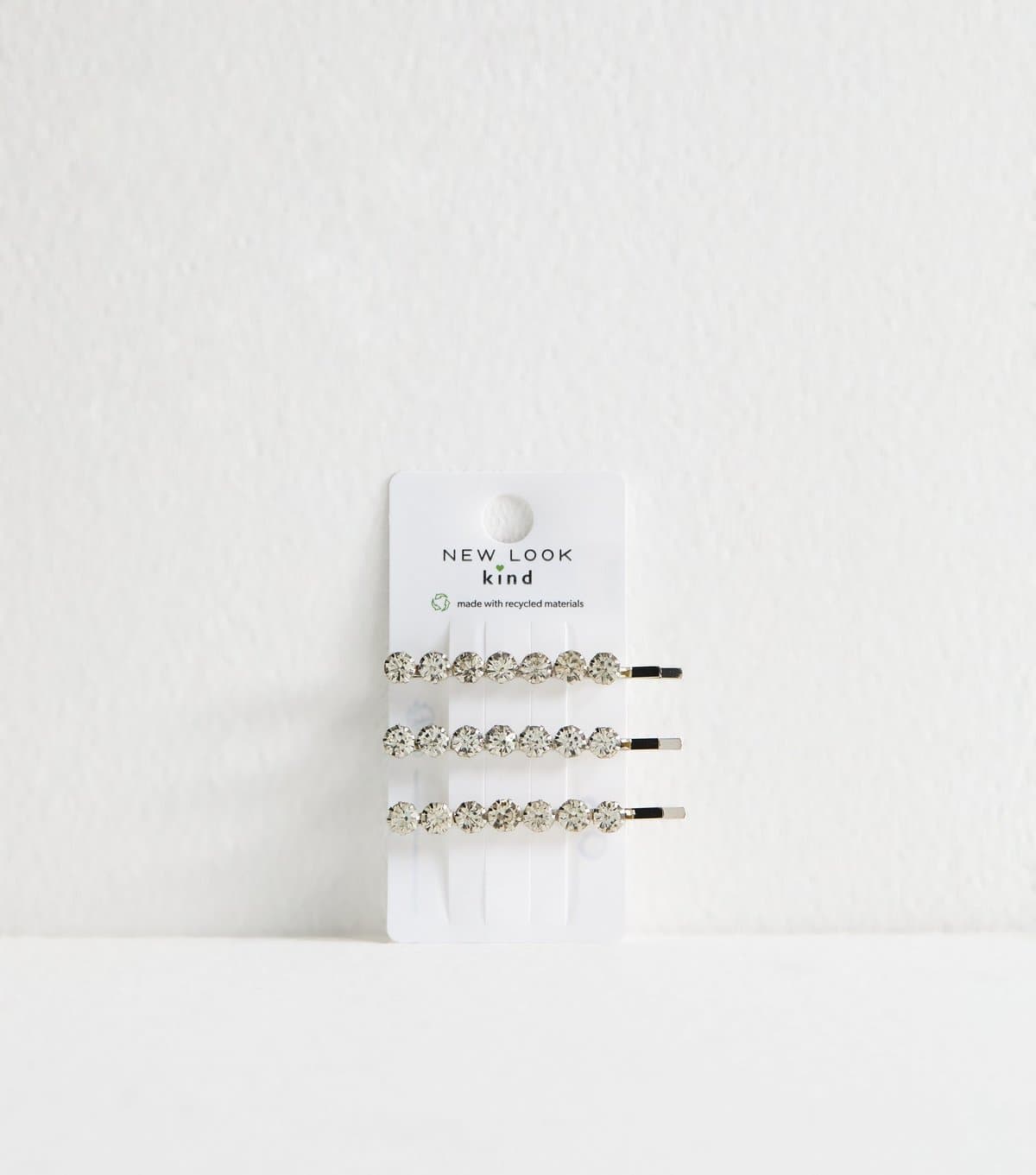 New Look Pack of 3 Diamante Embellished Hair Slides New Look