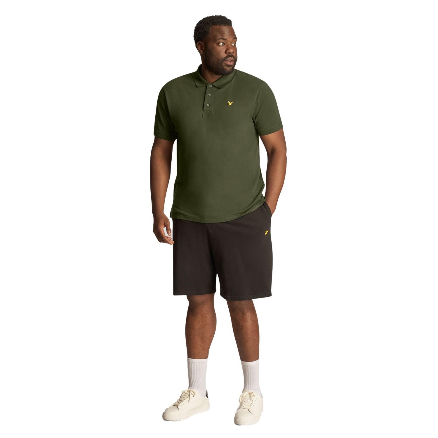 Lyle & Scott Lyle & Scott Men's Plain Plus Polo Shirt in Olive - 3