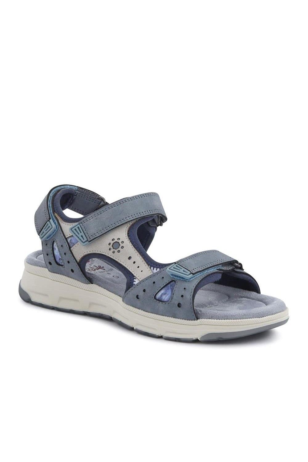 Pavers Pavers Women's Wide-Fit Shock-Absorbing Sandals in Baby Blue