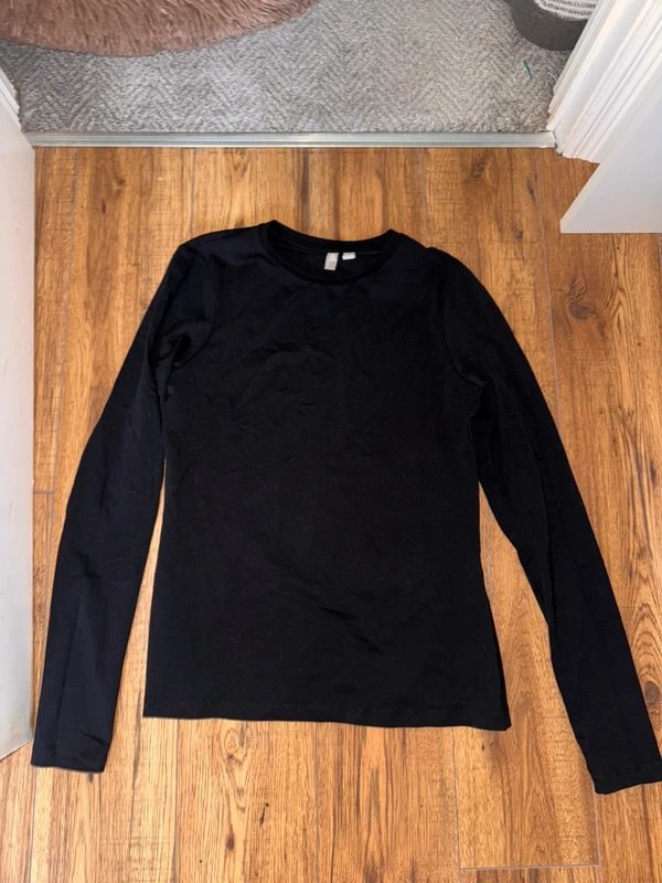 ASOS ASOS Plain Black Long Sleeve Top | Size 12 | Worn Once | Great Condition - 1