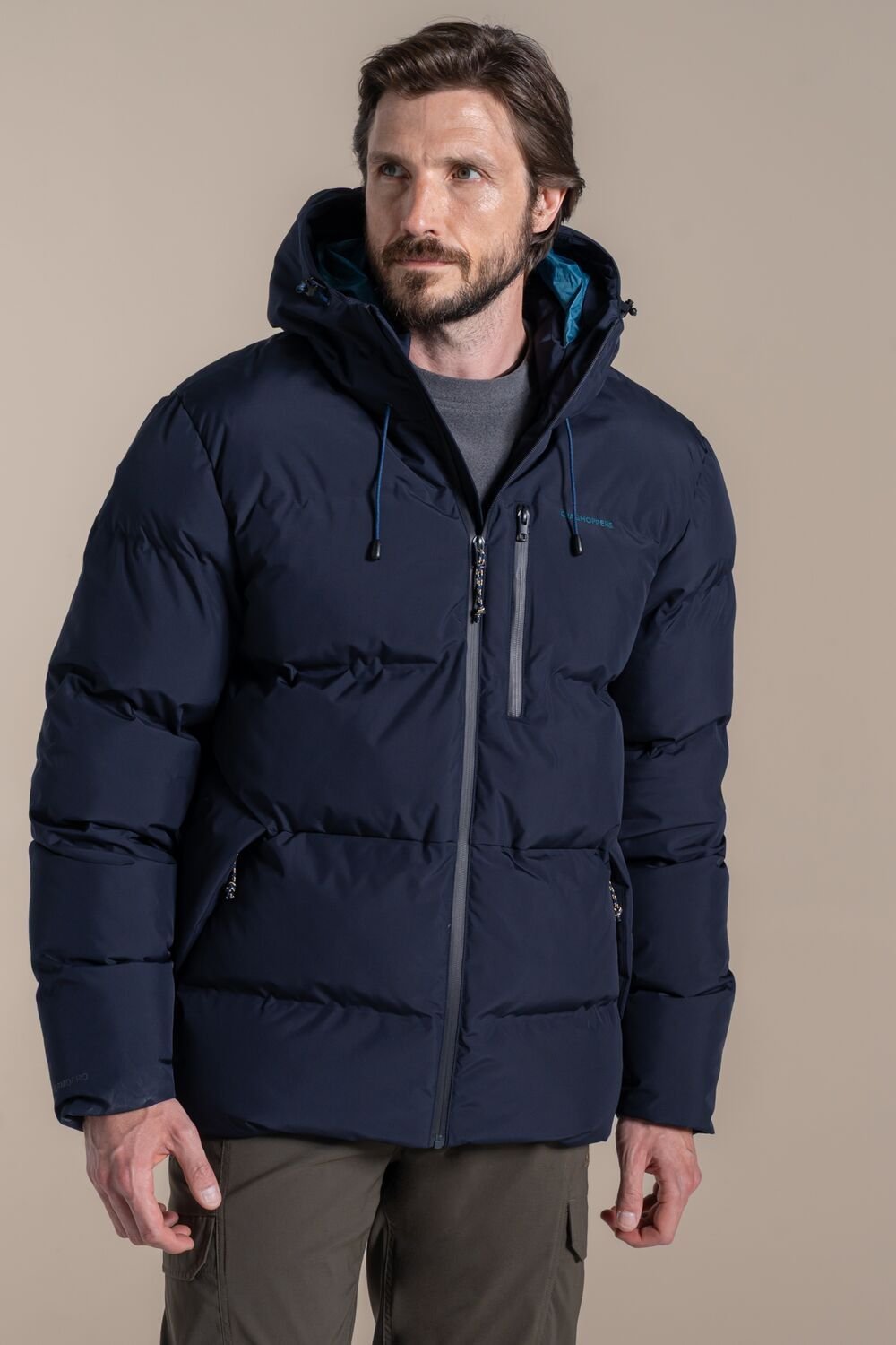 Craghoppers Craghoppers Men's Mardale Hooded Baffled Waterproof Jacket in Dark Navy - 4