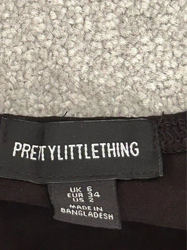 PrettyLittleThing prettylittlething black bandeau bodysuit