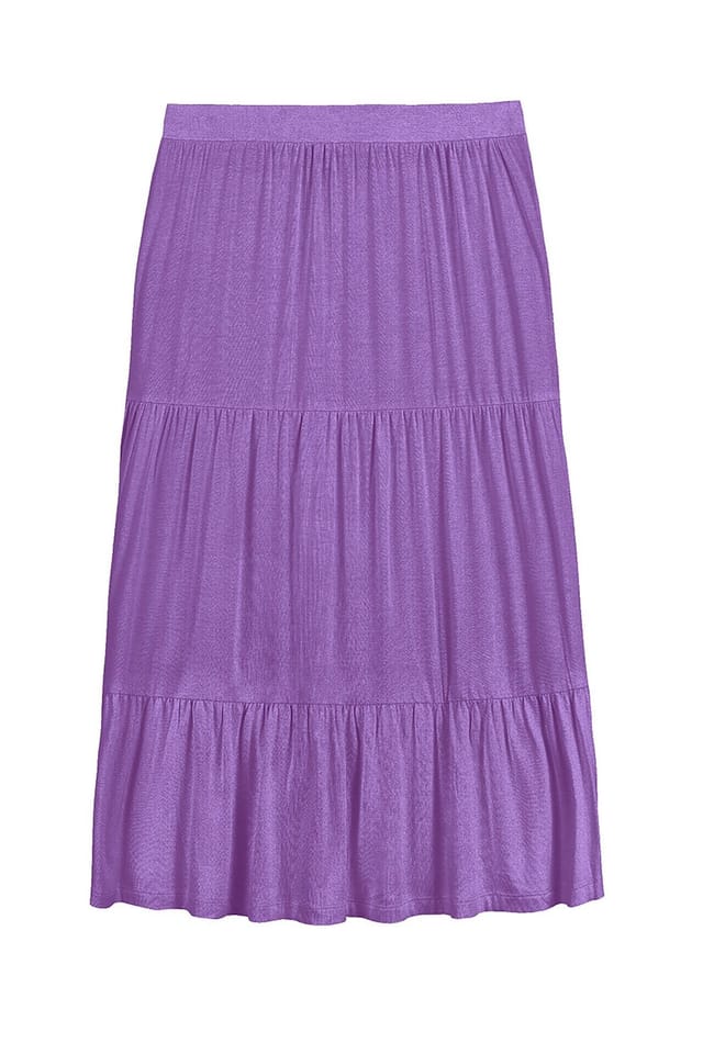 Kettlewell Kettlewell Women's Effie Tiered Skirt in Grape - 2