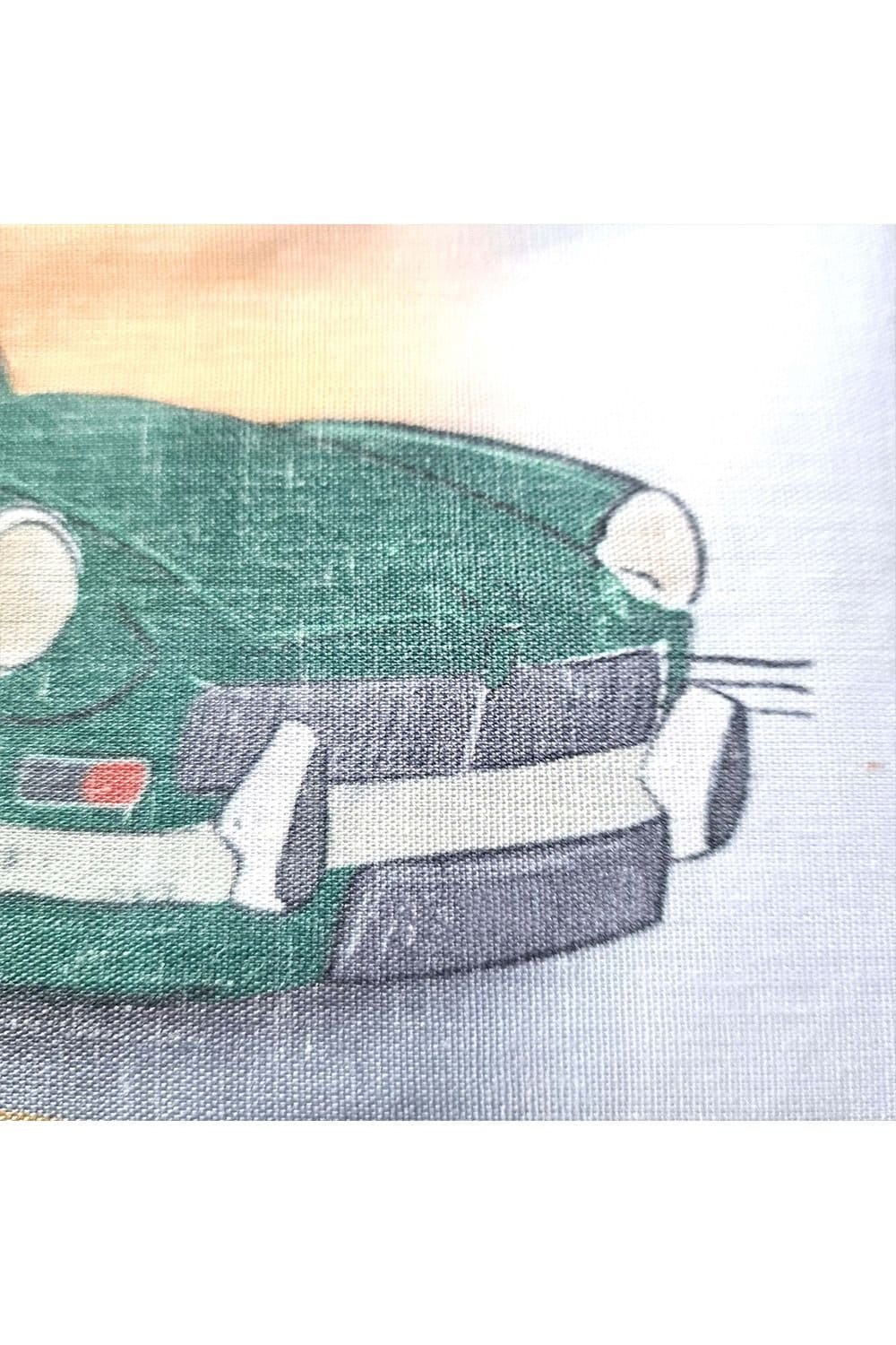 Afewhometruths Afewhometruths Men's Set Of Four Handkerchiefs With Classic British Cars in White - 4