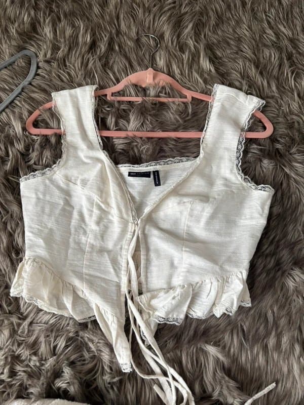 ASOS ASOS white corset top