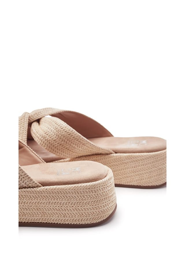 Moda In Pelle Moda In Pelle Women's 'Keeli' Textile Wedges in Nude - 3