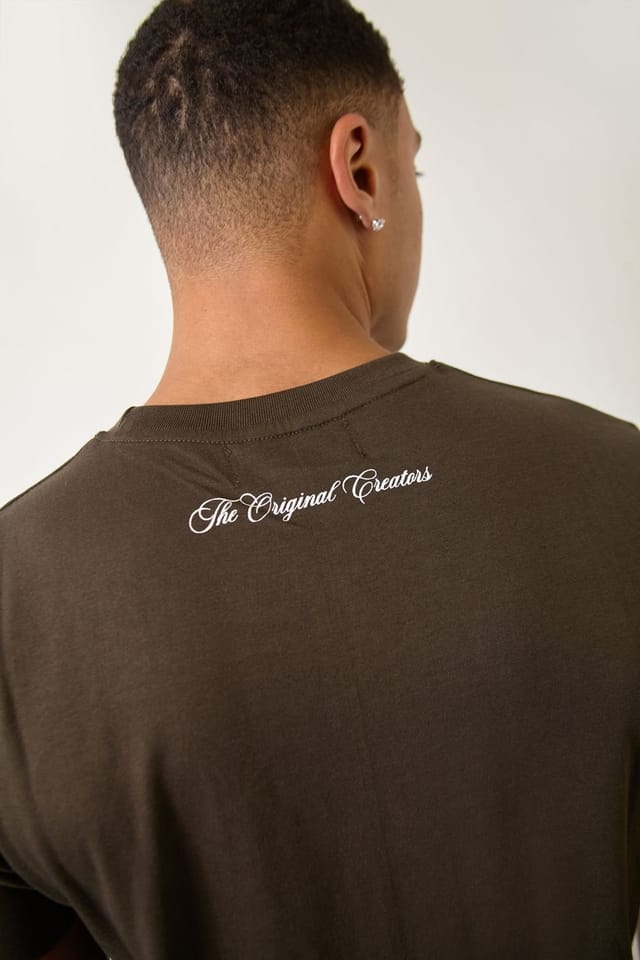 LONDON ATTITUDE LONDON ATTITUDE Men's Khaki “HOPE" Graphic T-Shirt - 2