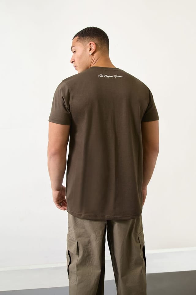 LONDON ATTITUDE LONDON ATTITUDE Men's Khaki “HOPE" Graphic T-Shirt - 3