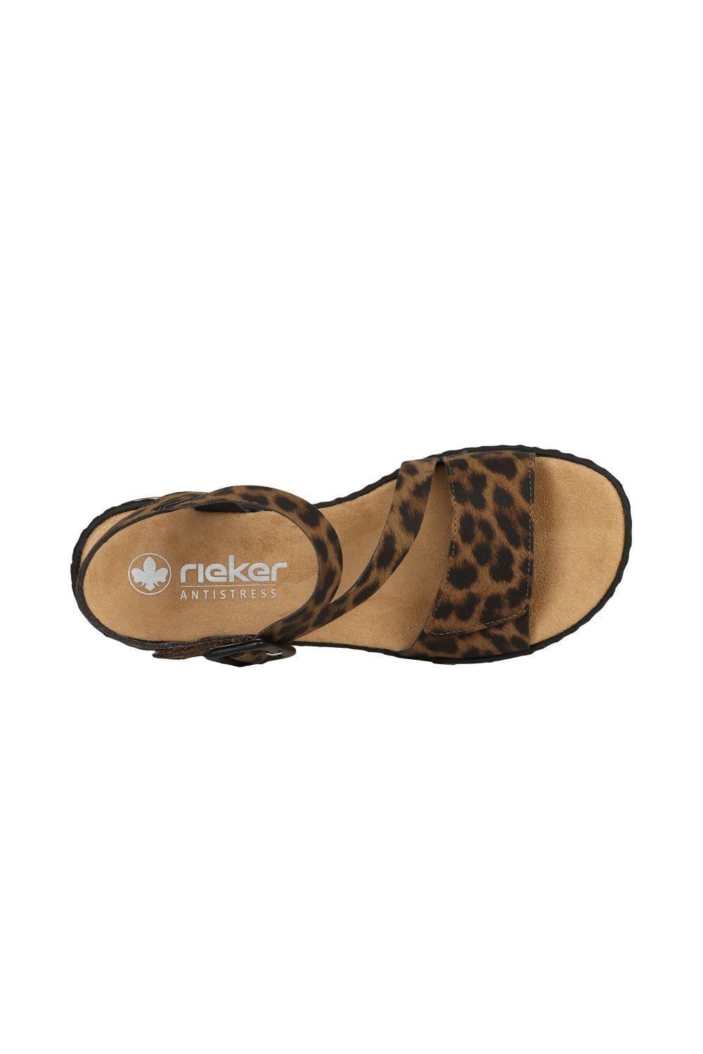 Rieker Rieker Women's 'St Lucia' Low Wedge Sandals in Brown - 4
