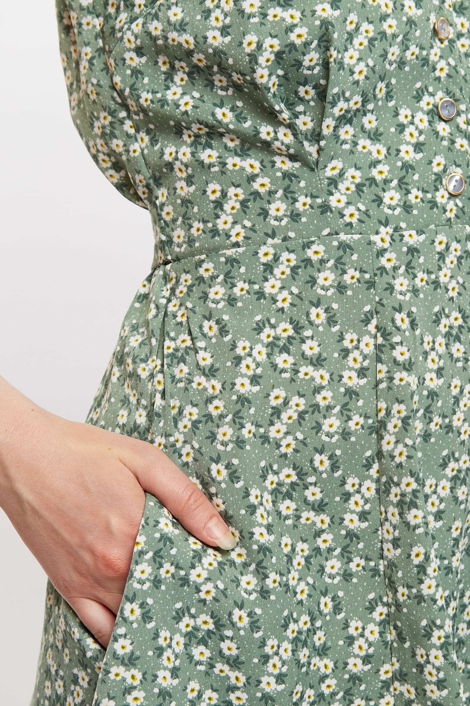 Louche Louche Women's Cathleen Double Daisy Print Mini Tea Dress - 4