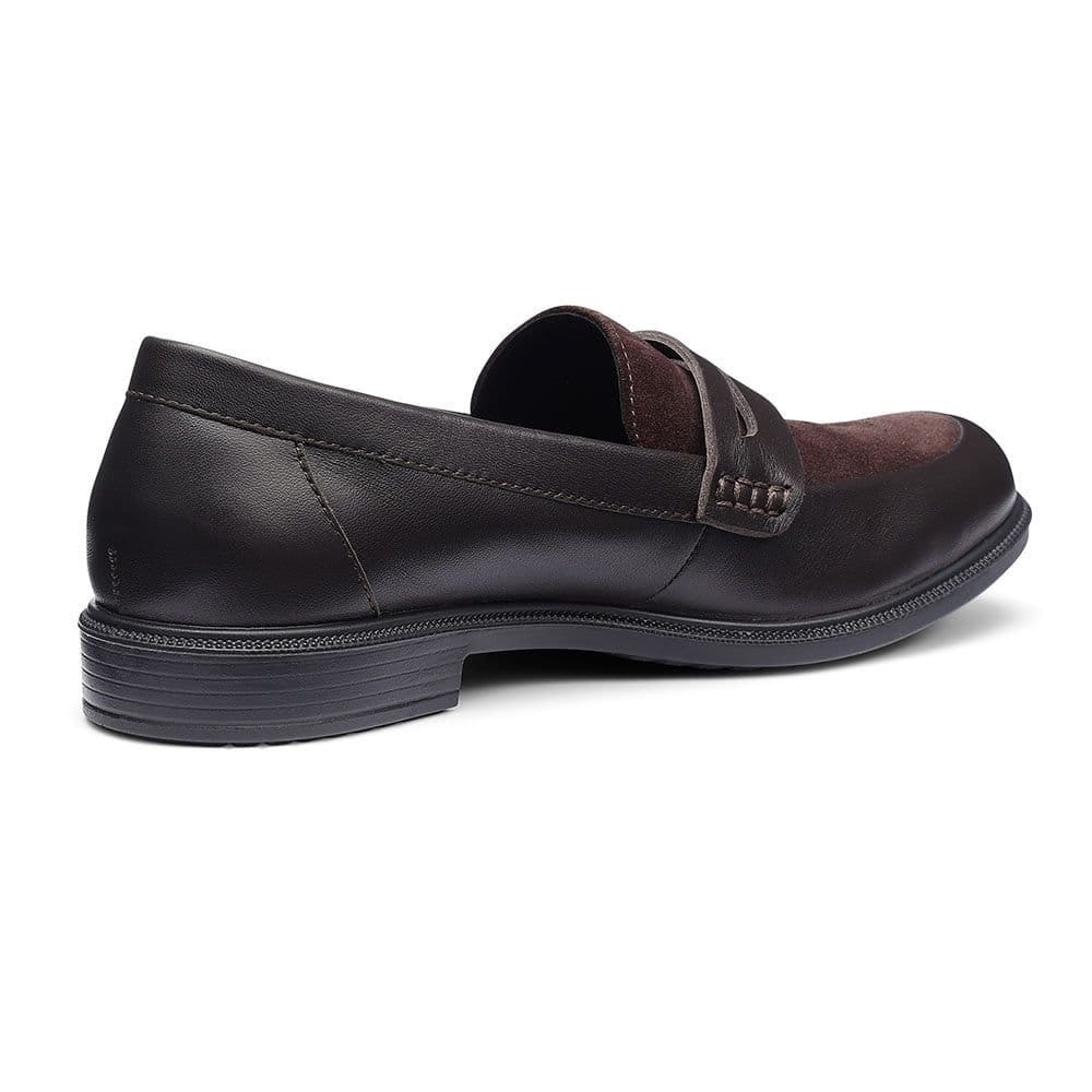 Hotter Hotter Women's Wide Fit 'Dorset' Loafers in Chocolate - 4