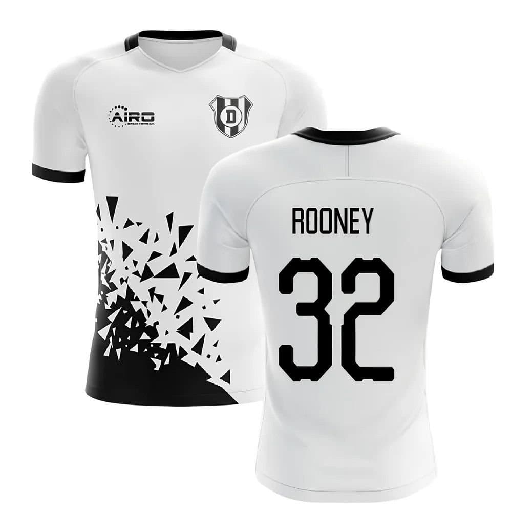 Derby County Derby County Men's 2025/2026 Home Concept Football Shirt - Rooney in White