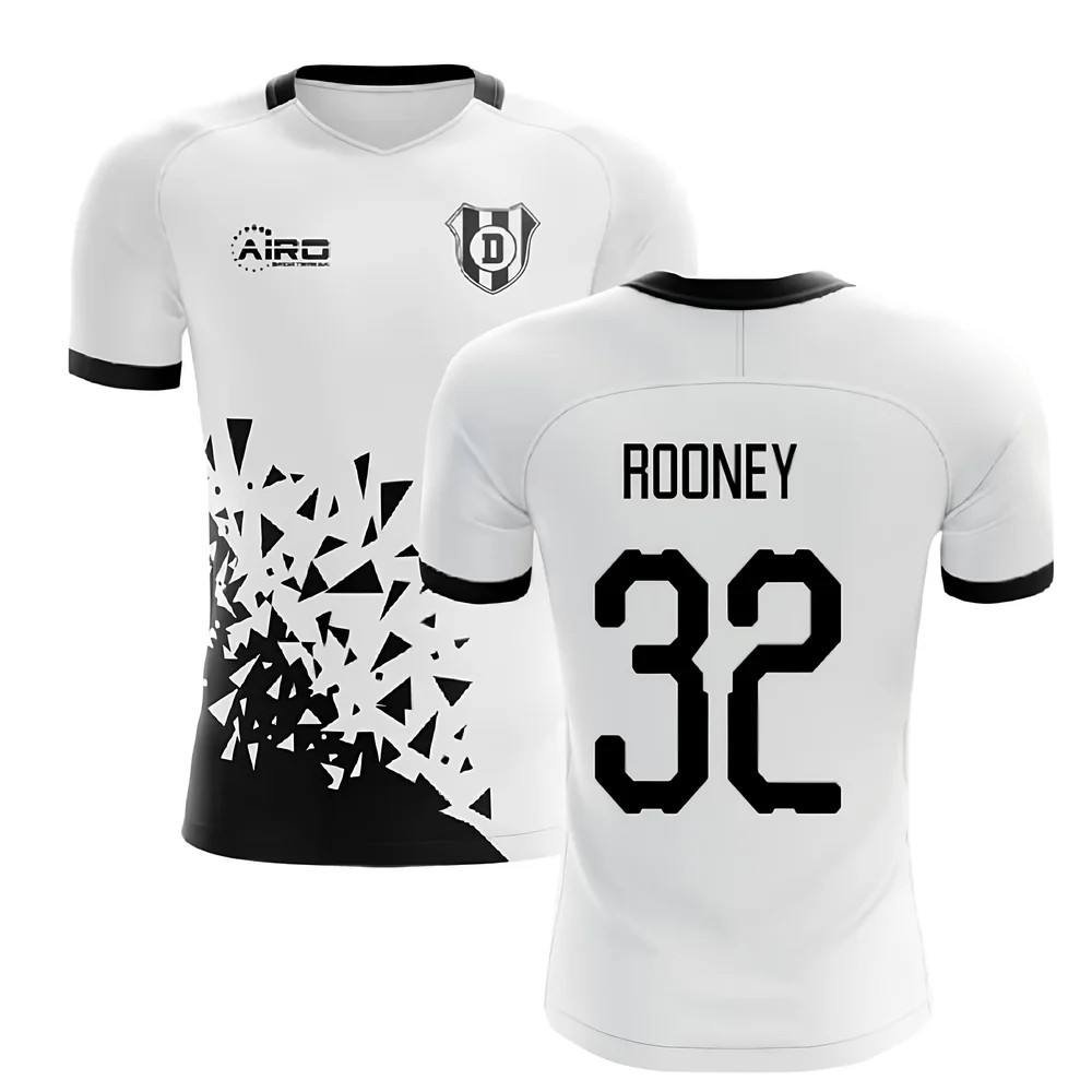 Derby County Derby County Men's 2025/2026 Home Concept Football Shirt - Rooney in White - 3