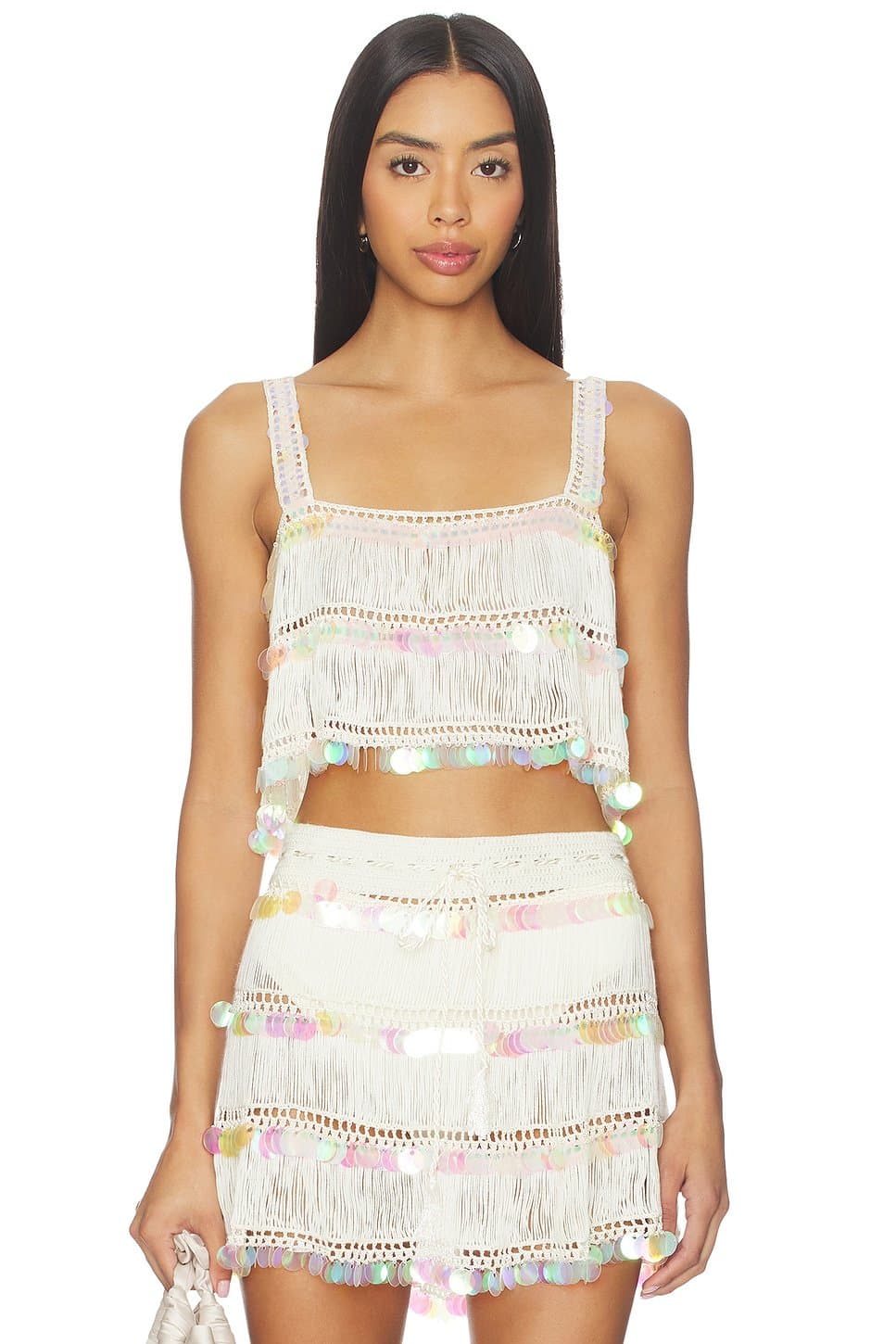 revolve Viola Hand-crocheted Top