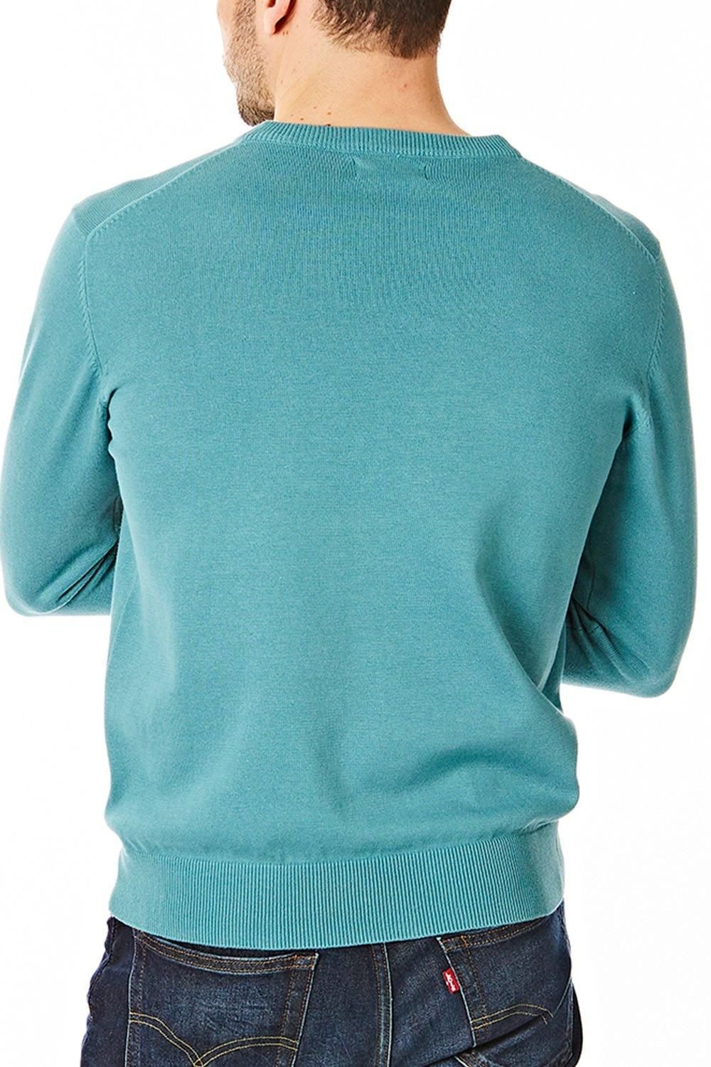 CastlePoint CastlePoint Men's Crew Neck Knitted Jumper in Pale Blue - 3