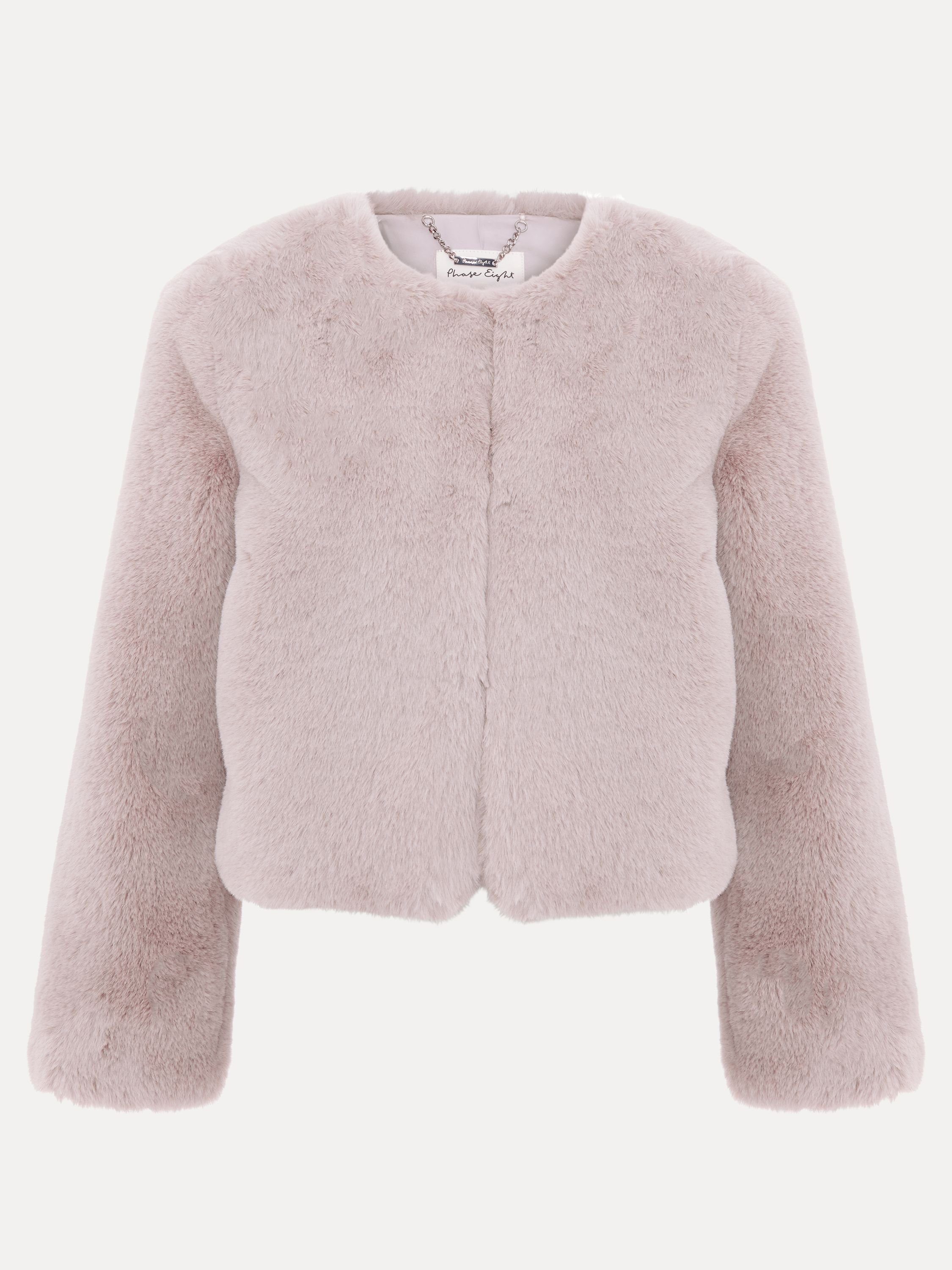 Phase Eight Phase Eight Women's Crystal Fur Coat in Pale Grey - 2