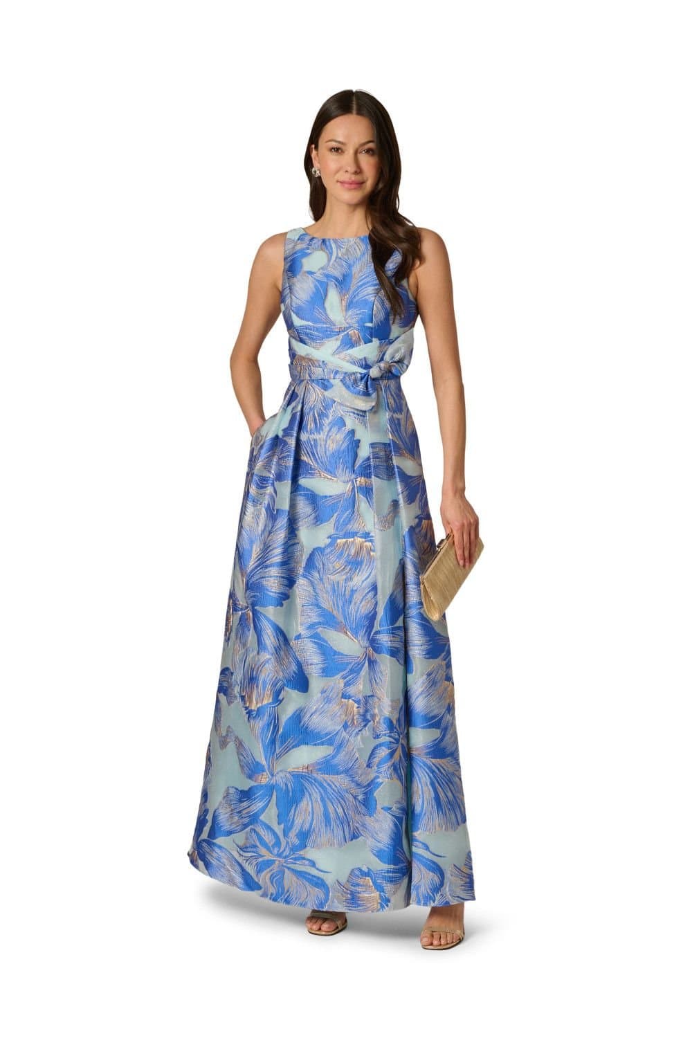 Adrianna Papell Adrianna Papell Women's Floral Organza Gown