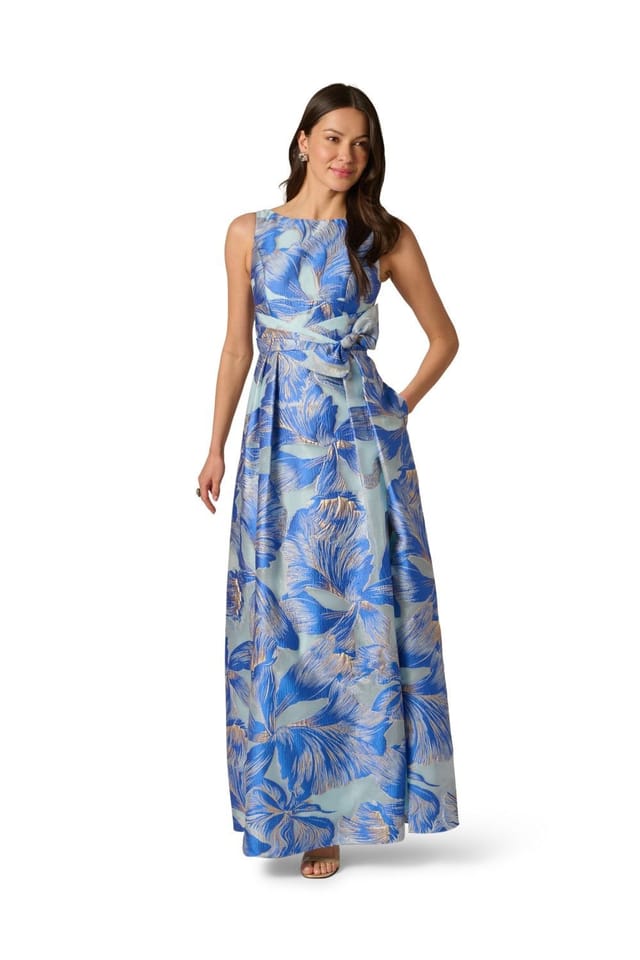 Adrianna Papell Adrianna Papell Women's Floral Organza Gown - 2