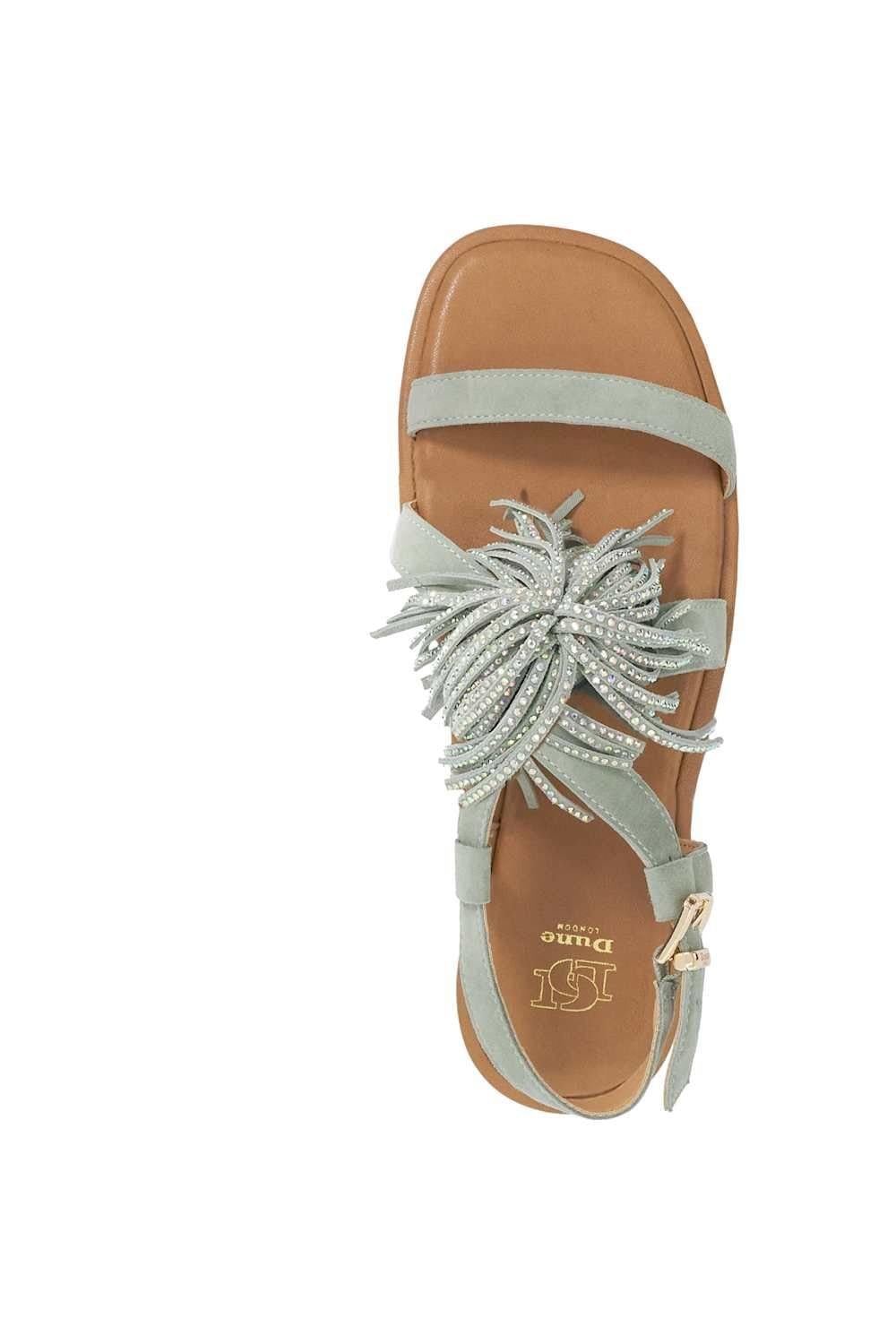 Dune London Dune London Women's 'Lysia' Suede Sandals in Green - 4