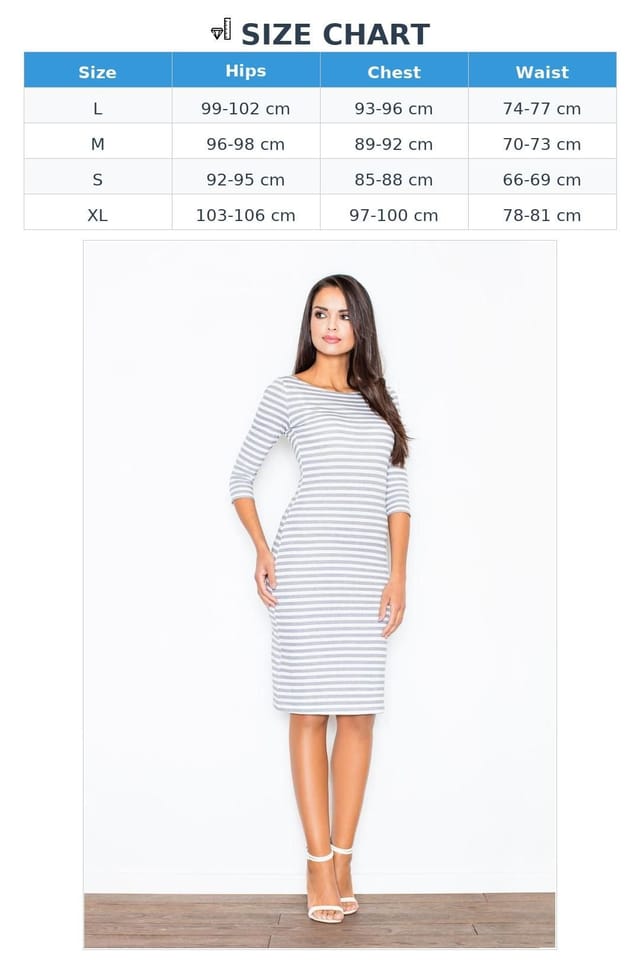 Love Lace Love Lace Women's Soft Cotton Elastane Side Zipper Dress in Grey - 3