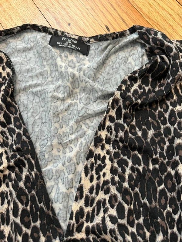Bershka Berskha leopard bodysuit
