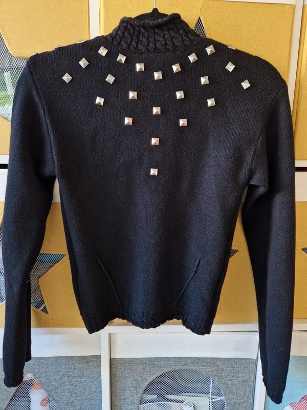 Never Fully Dressed Never fully dressed women's Black Studded Knitted Cardigan size XS (4-6) BNWOT - 1