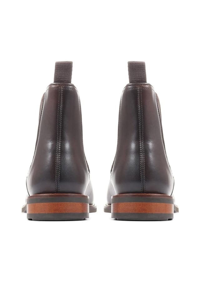 Jones Bootmaker Jones Bootmaker Men's Eastbourne Leather Chelsea Boots in Dark Brown - 3