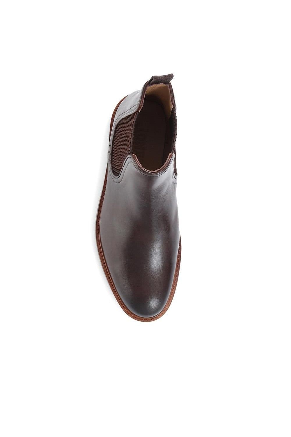 Jones Bootmaker Jones Bootmaker Men's Eastbourne Leather Chelsea Boots in Dark Brown - 4
