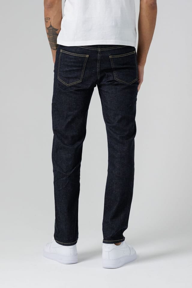 Monkee Genes Monkee Genes Men's Slim Fit Mid-Rise Denim Jeans in Dark Navy - 2