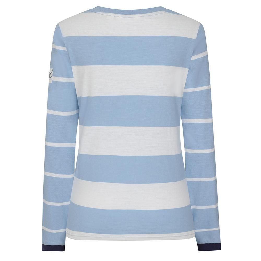 Lazy Jacks Lazy Jacks Women's Striped T-Shirt in Baby Blue - 4