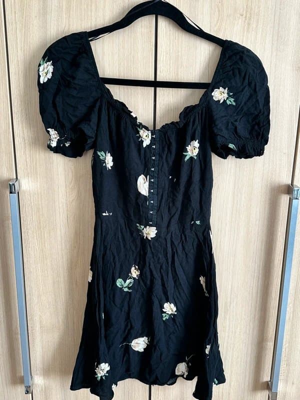 River Island Black floral dress