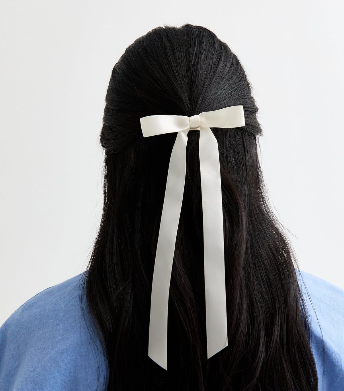 New Look Cream Satin Bow Hair Band New Look