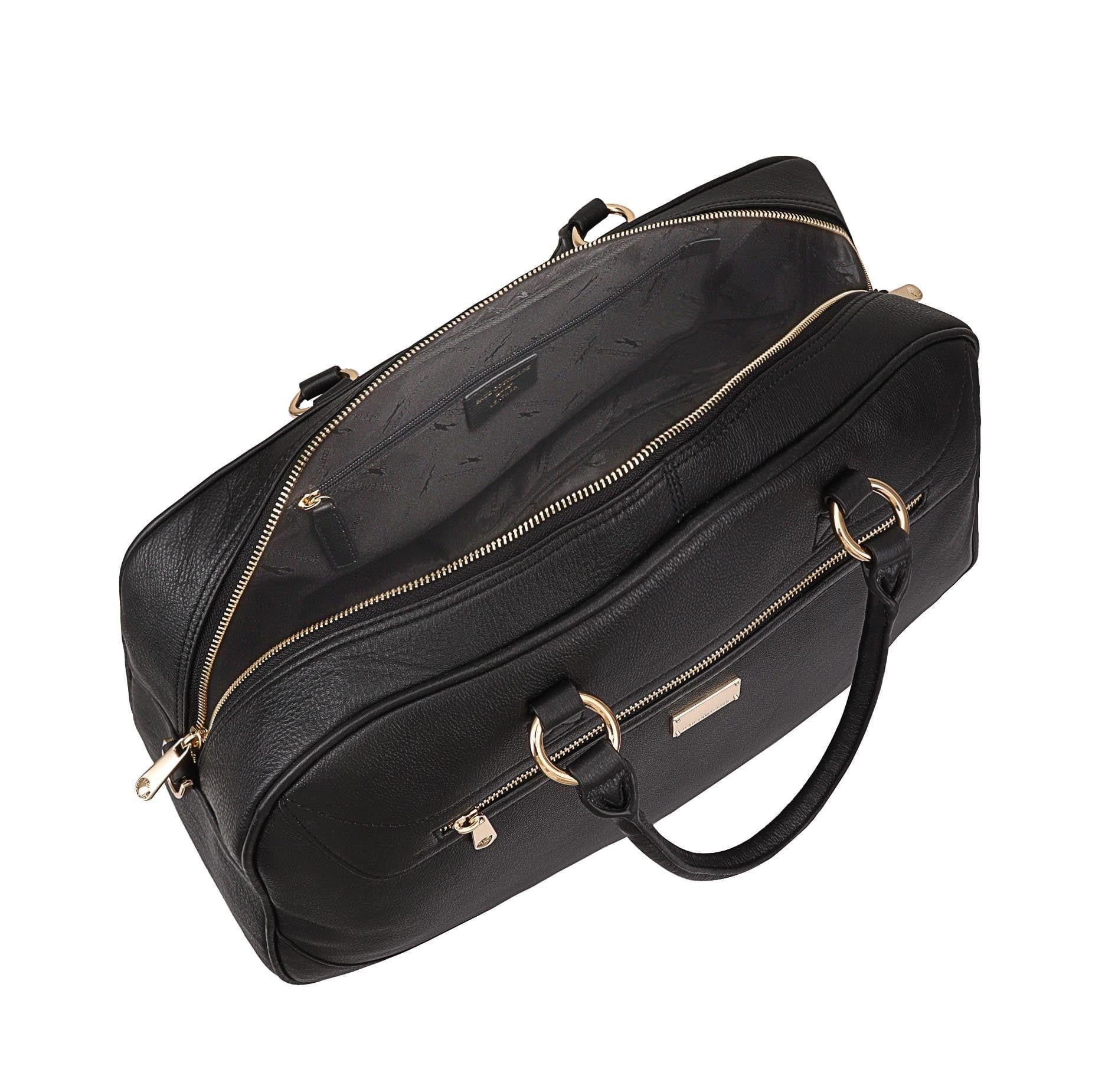 Paul Costelloe Paul Costelloe Women's Marico Leather Shoulder Bag in Black - 4