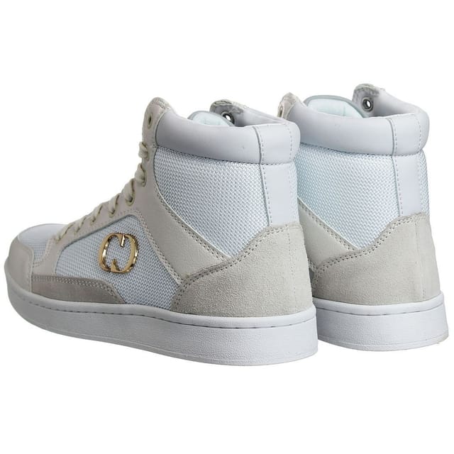 Criminal Damage Criminal Damage Men's Craft High Top Lace-Up White Synthetic Trainers - 3
