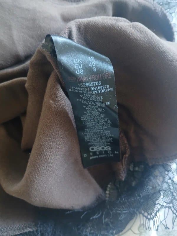 ASOS Design Asos lace slinky top