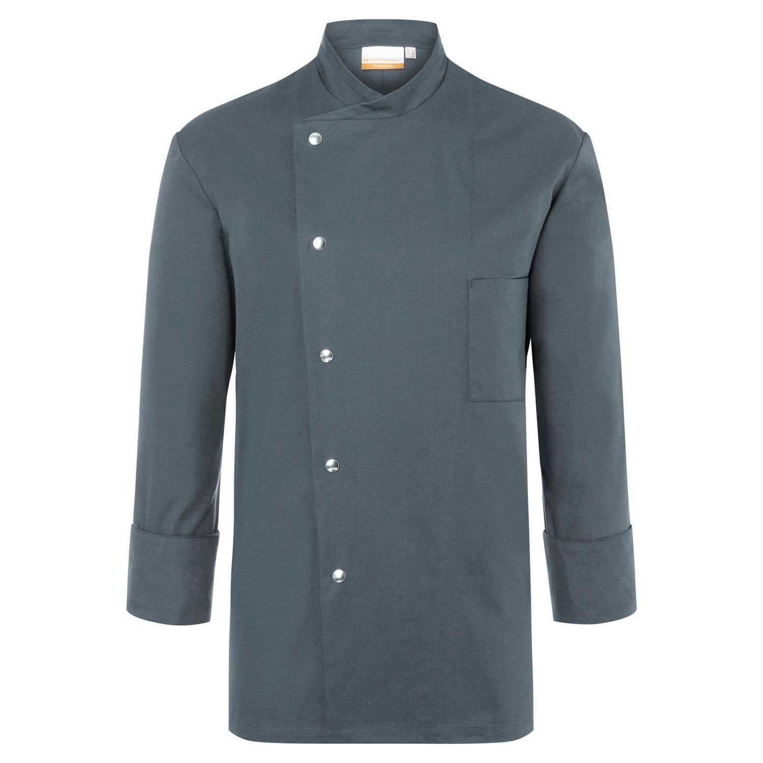 Karlowsky Karlowsky Men's Lars Chef Jacket in Dark Grey