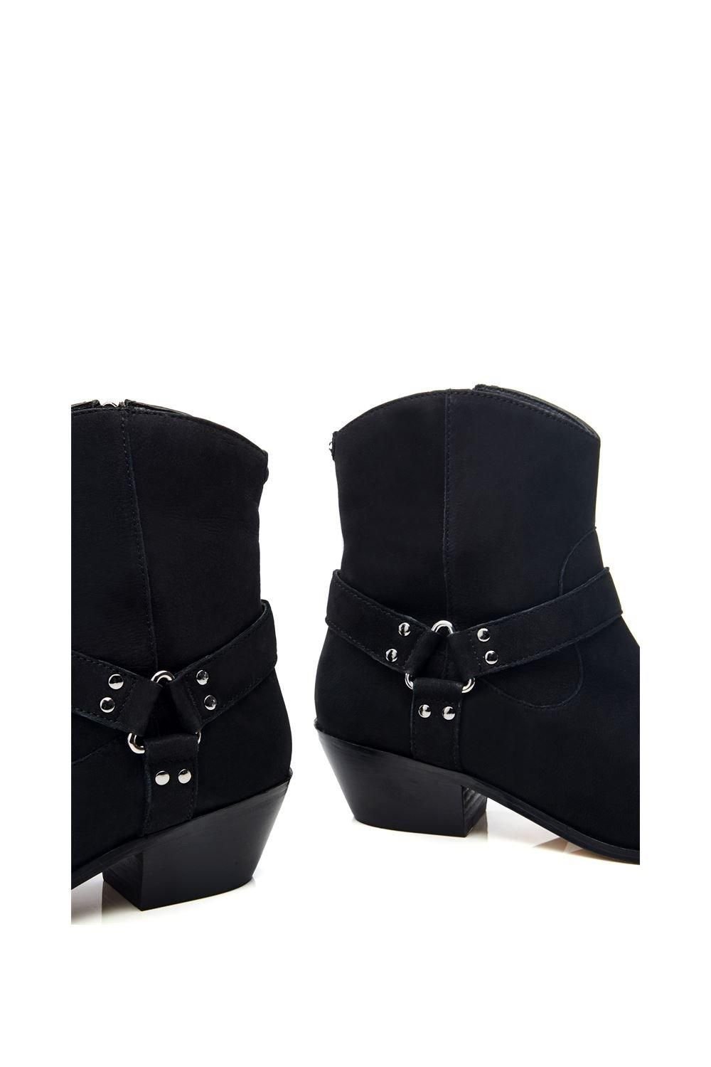 Moda In Pelle Moda In Pelle Women's 'Alexiia' Nubuck Ankle Boots in Black - 4