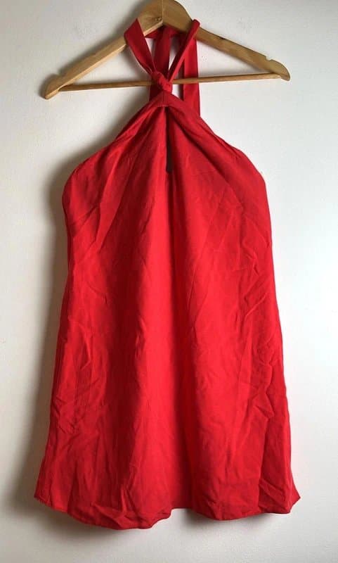 New Look New look - halter-neck short dress - size 6 - red