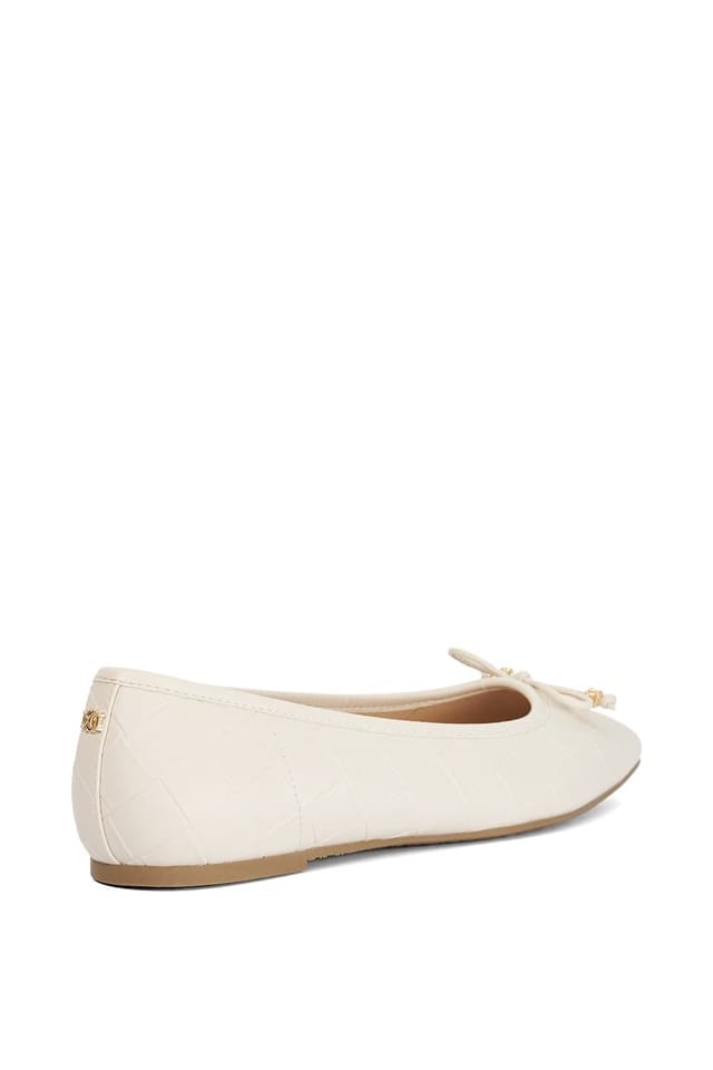 Dune London Dune London Women's 'Hampers' Ballet Pumps in White - 3