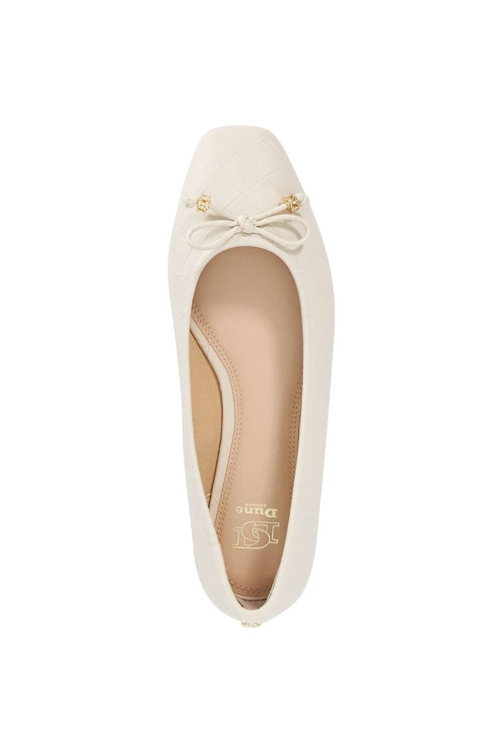 Dune London Dune London Women's 'Hampers' Ballet Pumps in White - 4