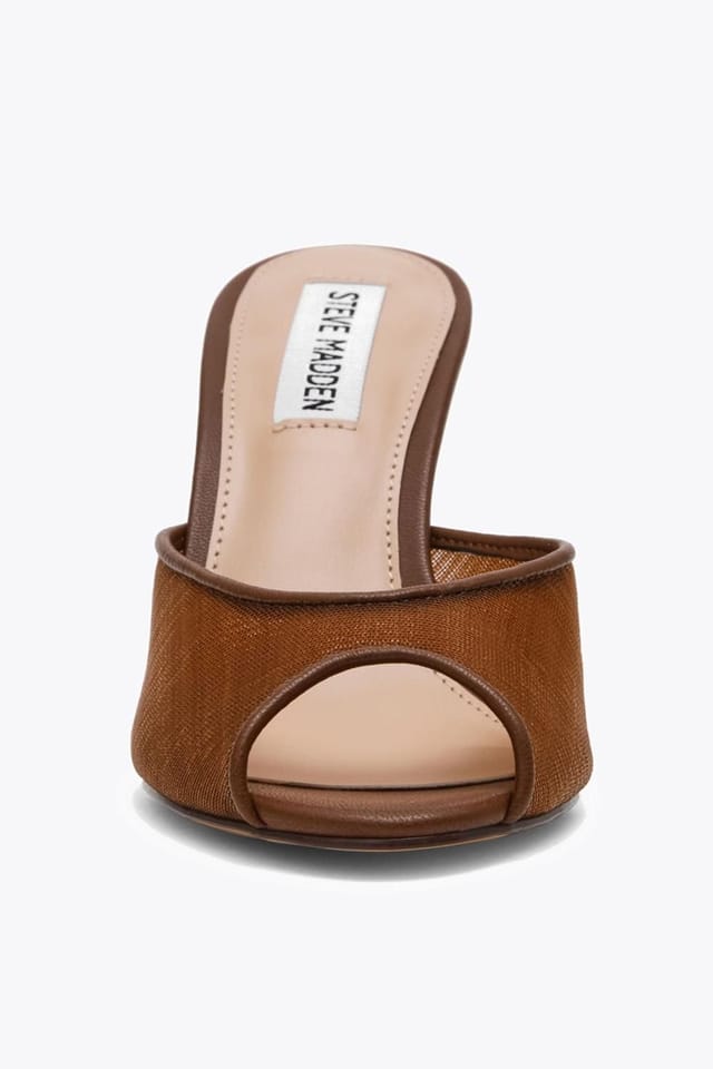 Steve Madden STEVE MADDEN Women's 'Rollout Brown Mesh' Heels - 2