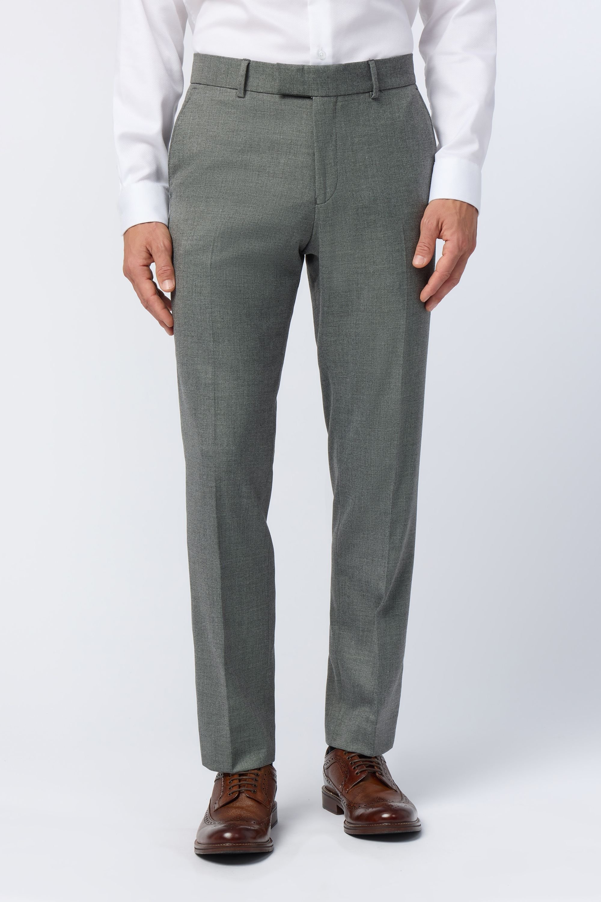 Antique Rogue Antique Rogue Men's Grey Texture Trousers - 4