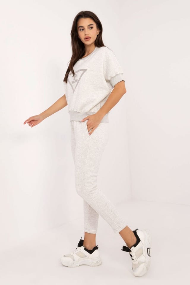 Love Lace Love Lace Women's Insulated Cotton Polyester Sweatshirt Set Style 202082 in Grey - 2