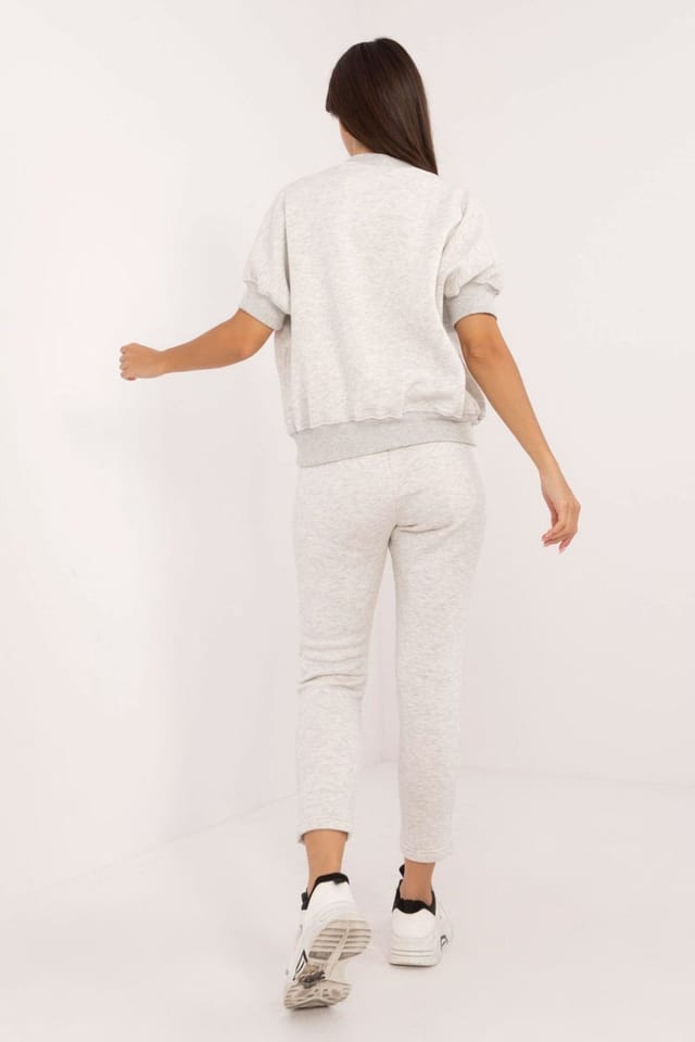 Love Lace Love Lace Women's Insulated Cotton Polyester Sweatshirt Set Style 202082 in Grey - 3