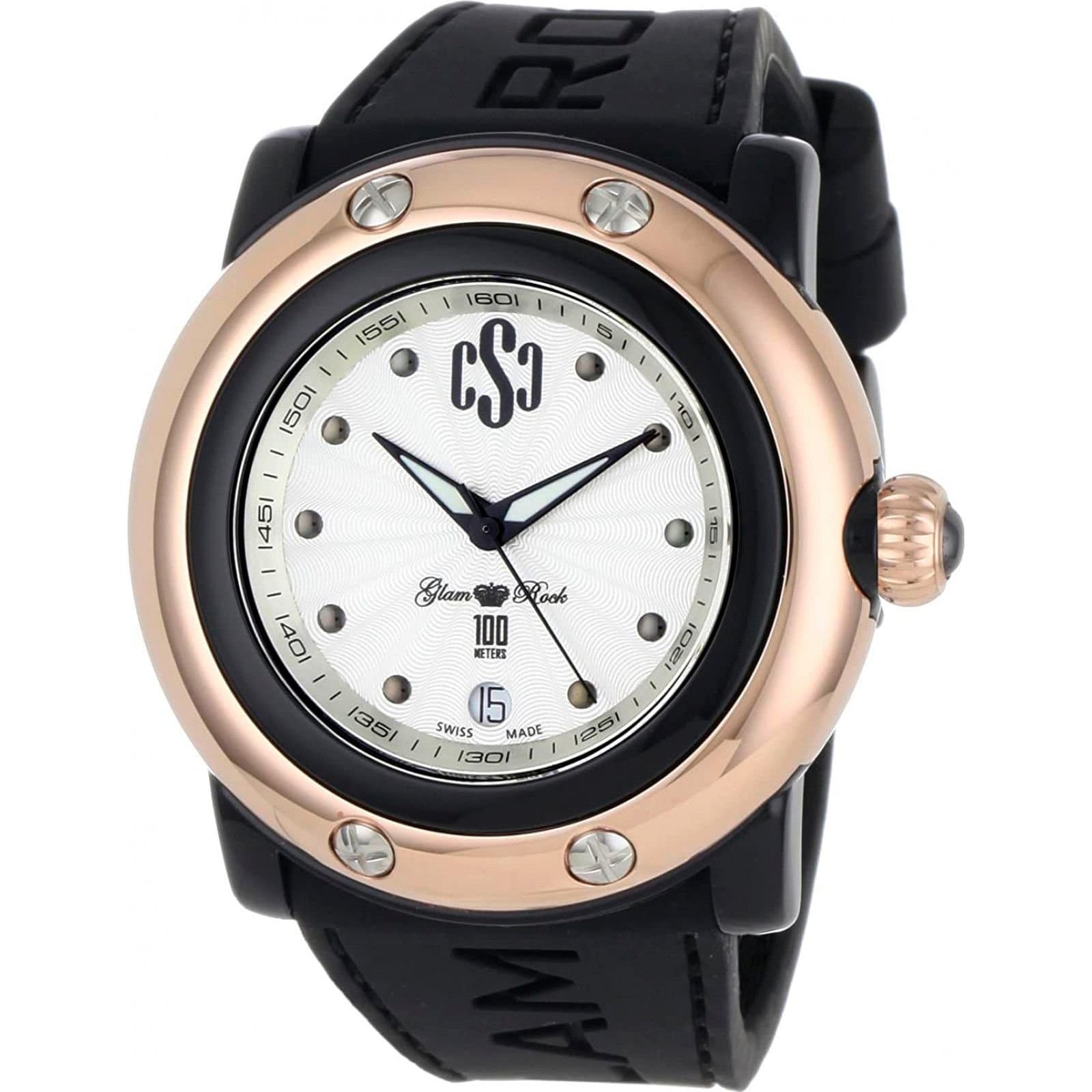 Glam Rock Glam Rock Women's GR62019 46mm Quartz Watch in Black