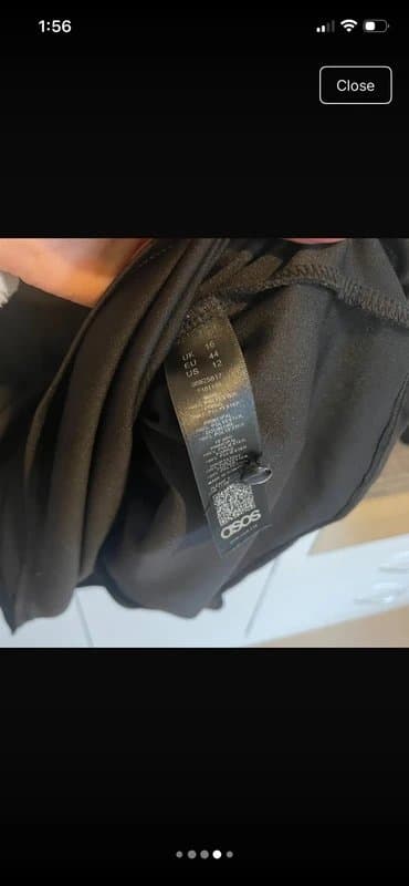 ASOS Black asos chiffon dress