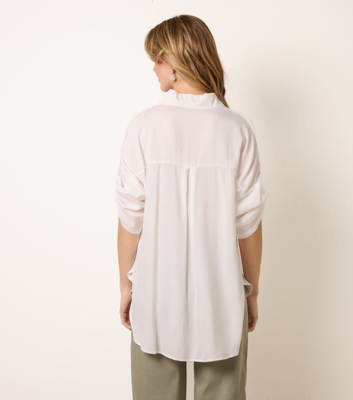 Blue Vanilla Women's White Seashell Button Shirt Blue Vanilla New Look - 4