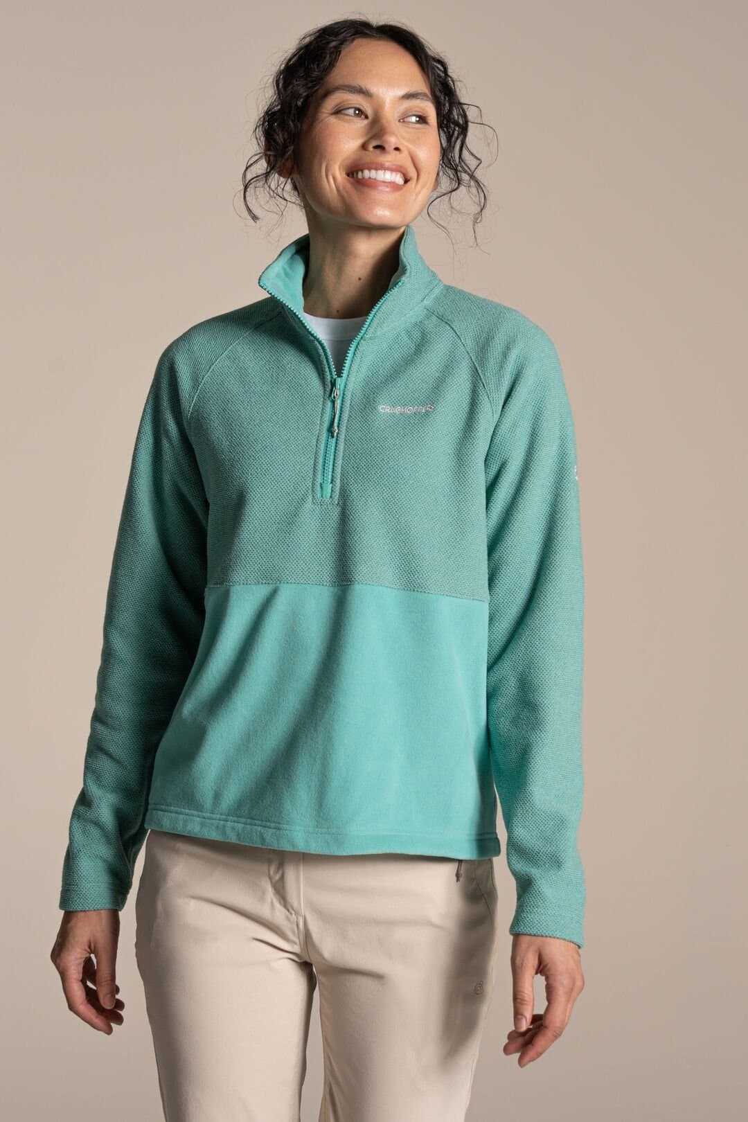 Craghoppers Craghoppers Women's Thuya Half Zip Fleece in Aqua
